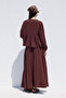 Wide Cut Muslin Skirt Burgundy - 8