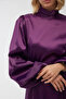 Balon Kol Saten Abi̇ye Elbi̇se Purple - 7