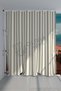 Olivia Home Gray Cream Balcony Curtain with Cornice Buttons and Laces in Cotton Fabric