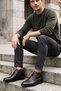 Men's Brown Antique Zippered Genuine Leather Classic Boots - 4