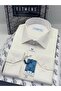 Classic Long Sleeve Pocketless Lycra Comfortable Fabric Men's Shirt Fs-004517 - Cream - 2