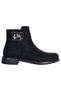 By Höbezoğlu 5718 Black Matte Women's Heeled Boots Shoes