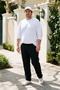 Sport Men's Sweatpants with 3 Pockets and Zipper Rea-0705 Black - 3