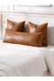 300X500mm 1pc Lengthened Thickened zipper style Faux Leather Throw Pillow Covers Outdoor Modern Farm - 8