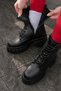 Waterproof Women's Non-Slip Sole Zippered Boots with Fur Inside