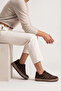Women's Retro Sneaker Suede Look Lace-Up Casual Sports Shoes Veyran Brown Suede - 2