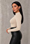 Women's 6-Piece Cream Finger Detailed Bodysuit - 6