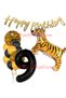 Safari Concept Tiger 9 Years Old Balloon Set Tiger Party Concept Birthday Balloon Set Jungle Tiger Balloon - 2