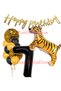 Safari Concept Tiger 7 Years Old Balloon Set Tiger Party Concept Birthday Balloon Set Jungle Tiger Balloon - 2
