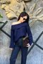 Women's New Season Madonna Collar Ribbed Oversize Knitted Sweater Sun125 - 6