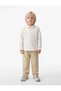 Baby Boy Long Sleeve Snap Button Oversize Shirt 7Wmb10052Tk Ecru - 4