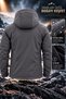 Softshell Waterproof and Windproof Men's Jacket with Fleece Inside, Can Be Used with or Without a Hood - 4