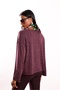Plum Textured Oversize Blouse 27377 - 6