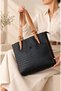 Women's Black-Tan Large Size Shoulder Bag-Bd4067 - 2