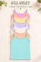 Girls' 6-Pack Tank Tops with Straps, Flexible Ribbed Fabric, Anti-Shrinkage, Reported to Be Durable.