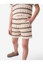Cotton Knitted Detailed Openwork Knitwear Shorts - 4