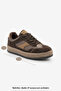 Women's Multi-Piece Suede Textured Retro Sole Lace-Up Casual Sneaker Mavel Brown Suede - 8