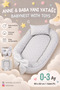 Baby Bedside Bed for Mother & Father 0-3 Months 80 X60 cm with Pillow - 3