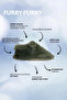 Furry Furry Khaki Fur Barefoot Booties - 2