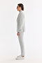 Men's Gray Mono Collar Pocketed Double Slit Unlined Bi-Stretch Comfort Fit Jacket A61Y4012 - 2