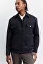 Men's Black Classic Collar, Zippered Front Pocket Cover, Fleto Pocket Detail, Elastic Waist Technical Coat A6 - 7