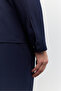 Men's Navy Blue Classic Collar Wrinkle-Resistant Quick-Dry Technical Fabric Comfort Fit Shirt Jacket A62Y2518 - 5