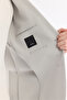 Men's Gray Mono Collar Pocketed Double Slit Unlined Bi-Stretch Comfort Fit Jacket A61Y4012 - 5