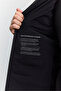 Men's Black Duck down Hooded Collar Water Repellent Comfort Fit Coat A62Y6187 - 4