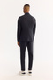 Men's Navy Blue Mono Collar Bi-Stretch Water Repellent Wrinkle-Resistant Blazer Comfort Slim Fit Jacket A52Y4009 - 4