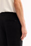 Men's Black Velvet Corduroy Carrot Fit Pants with Elastic Sides A52Y3039 - 8