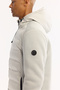 Men's Gray Hooded Water Repellent Windproof -5 Degree Resistant Comfort Fit Inflatable Coat A52Y6155 - 7
