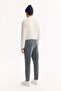 Men's Blue Classic Waist Cotton Distressed Washed Rome Crop Slim Fit Jean Pants A52Y3530 - 6