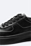Men's Black 100% Leather Flexible Sole Lightweight Casual Shoes A52Y8019 - 3