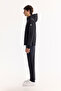 Men's Black Hooded Water Repellent Windproof Lightweight Seasonal Regular Fit Coat A52Y6100 - 3