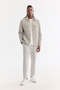 Men's Light Gray Classic Collar Cotton Easy-Iron Comfort Fit Shirt Jacket A61Y2048 - 6
