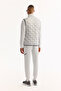 Men's Grey Stand Collar Water Repellent Windproof Lightweight Puffer Comfort Fit Vest A52Y6583 - 4
