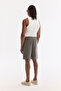 Men's Khaki Elastic Waist Breathable Modal Blend Soft Touch Relaxed Fit Shorts A61Y3703 - 4