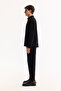 Men's Black Classic Collar Velvet Comfort Fit Shirt Jacket A52Y2103 - 3