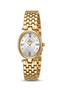 Women's Gold Cord White Dial Roman Numeral Stone Wristwatch 2 Years Warranty