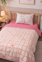 Jours Pink 100% Cotton Pieces Single Children Duvet Cover Set - 3