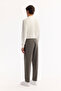 Men's Khaki Elastic Waist Lace-Up Easy-Iron Jogger Relaxed Fit Pants A52Y3041 - 3