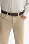 Men's Beige Piece-Dye Washable Stretch Berlin Slim Fit Jean Pants A42Y3500 - 6