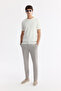 Men's Ecru Crew Neck Knitwear Regular Fit T-Shirt A51Y5023 - 7