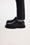 Men's Black 100% Leather Lace-Up Classic Shoes A42Y8006 - 2