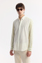 Men's Green Button down Collar Striped Linen Blend Comfort Fit Shirt A51Y2035 - 3