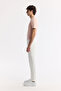 Men's Ecru Classic Waist Cotton Elastane Berlin Slim Fit Jean Trousers A51Y3551 - 3