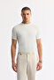 Men's Beige Side Pockets Elastic Waist Soft Touch Comfort Slim Fit Trousers A51Y3217 - 7