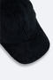 Men's Black Cotton Corduroy Sports Cap A42Y9283 - 3