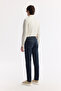 Men's Indigo Classic Waist Cotton Vintage Washed Berlin Slim Fit Jean Trousers A51Y3530 - 4