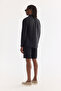 Men's Black 100% Linen Buttoned Collar Shirt B 002191 - 4